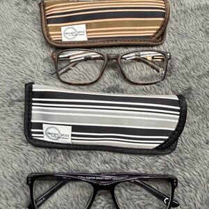 Bundle of 2 Pairs of 1.5 magnification eyeglasses- like new!